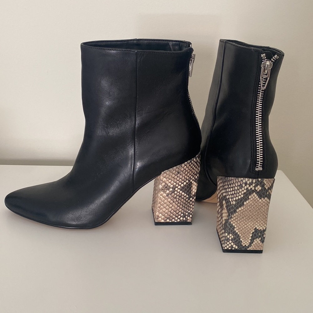 Dolce Vita Snake heel bootie